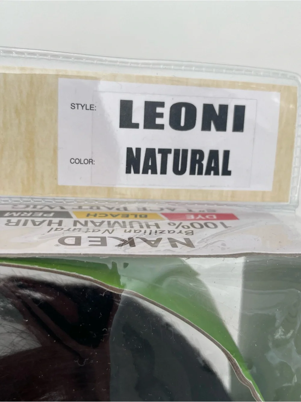 NEW~ LEONI Naked Brazilian 100% Human Hair 5